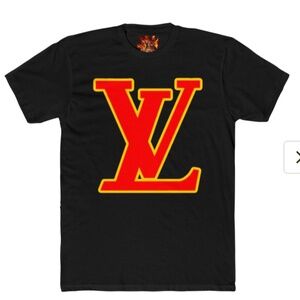 Louis Vuitton "Hockey Jersey Style" Modern Fit T-Shirt. White & Black